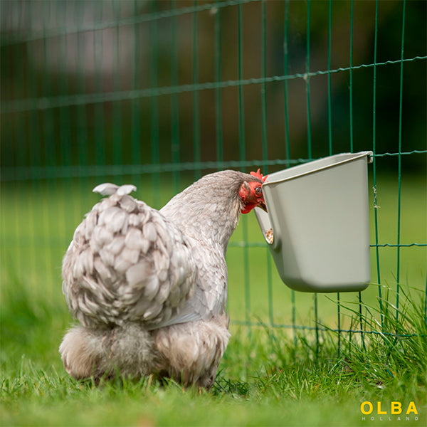Comedero de plástico V-FEEDER 0,6kg para aves - PECFARM