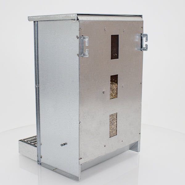 Comedero para aves 2 orificios e indicador de nivel - PECFARM