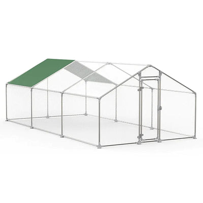 Gallinero Exterior 6x3x2m (Estructura Fuerte) + OFERTA Comedero +1 Nido 2 Departamento con recogida