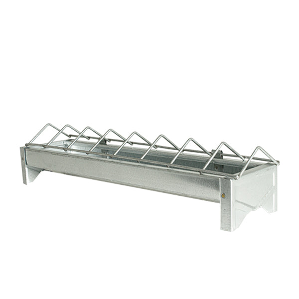 Comedouro galvanizado com grade para pintainhos  - 30 cm 