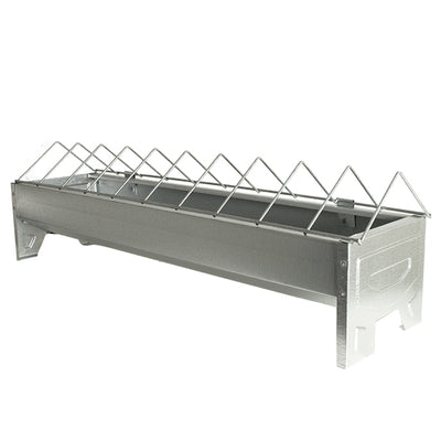 Comedouro galvanizado com grade para pintainhos  - 50 cm